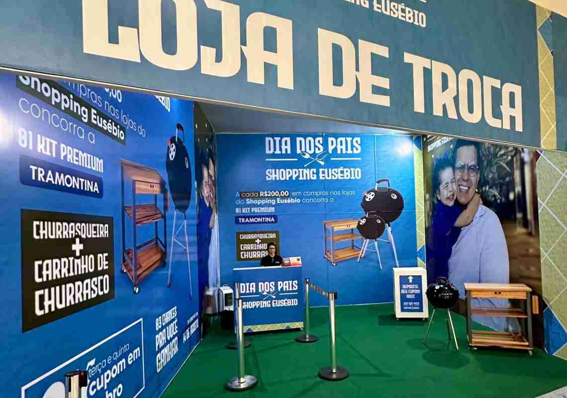 Shopping Eusébio realiza campanha do Mês dos Pais com sorteio de kits de churrasco Tramontina