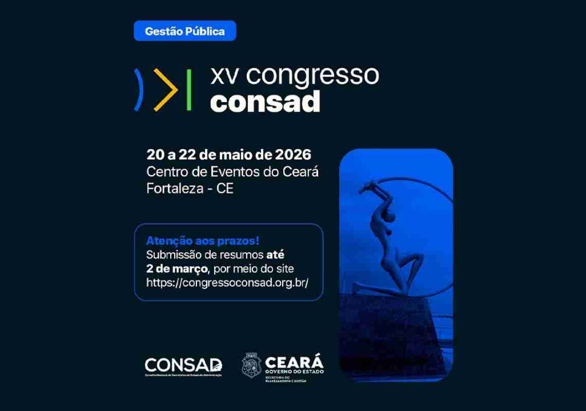 Congresso do Consad 2026 prorroga prazos para a submissão de trabalhos