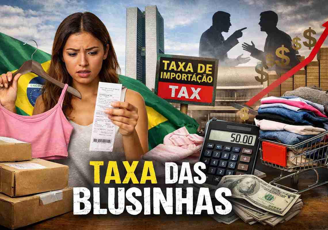 Governo recua e estuda derrubar a polêmica “Taxa da Blusinha” após pressão popular